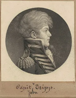 Midshipman Prints: John Trippe, 1809. Creator: Charles Balthazar Julien Fevret de Saint-Memin