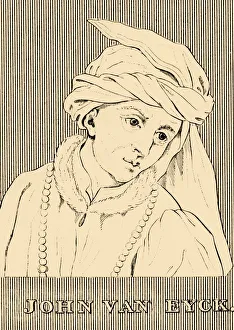 Headscarf Prints: John Van Eyck, (c1390-1441), 1830. Creator: Unknown