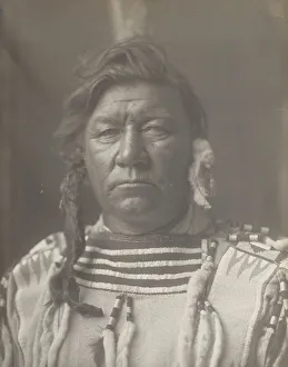 Apsaroke Prints: John Wallace, 1908. Creator: Edward Sheriff Curtis