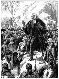 Reverend John Wesley Prints: John Wesley, 18th century English non-conformist preacher, 1888