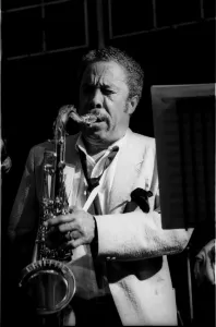 Johnny Gallery: Johnny Griffin, Pendley Jazz Festival. UK, July 1985. Artist: Brian O Connor