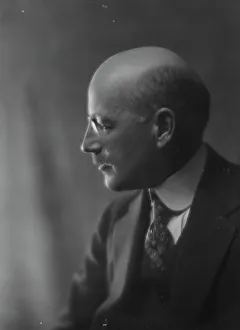 Starched Collar Prints: Johnson, F.C. Mr. portrait photograph, 1916. Creator: Arnold Genthe
