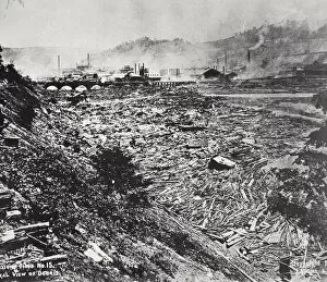 Natural Disaster Gallery: The Johnstown Flood disaster, Pennsylvania, USA, 31 May, 1889