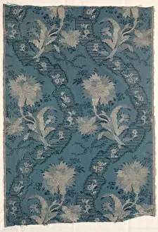 1723 1774 Gallery: Two Joined Panels of Figured Silk, 1723-1774. Creator: Unknown