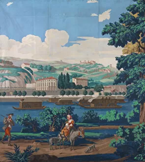 Three Joined Panels: The Views of Lyon, France, First edition, 1821. Creator: Unknown