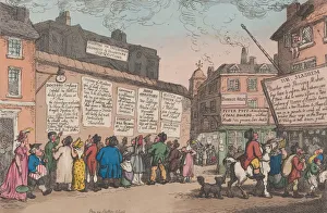 Joint Stock Street, March 10, 1808. March 10, 1808. Creator: Thomas Rowlandson