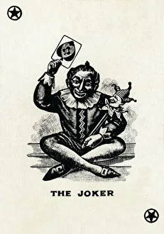 Gambling Prints: The Joker from a deck of Goodall & Son Ltd. playing cards, c1940