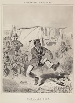 Jolly Prints: Our Jolly Cook (Campaign Sketches). Creator: Winslow Homer