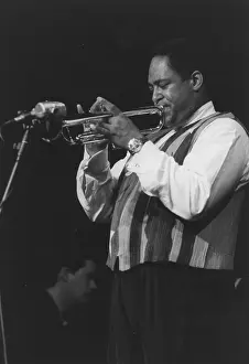 Trumpeter Prints: Jon Faddis, c2000. Creator: Brian Foskett