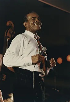 Enthusiasm Prints: Jon Hendricks, North Sea Jazz Festival, Netherlands, 1991. Creator: Brian Foskett