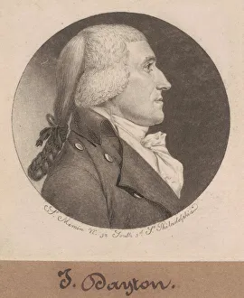 United States Constitution Prints: Jonathan Dayton, 1798. Creator: Charles Balthazar Julien Fevret de Saint-Memin