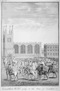 Guarding Collection: Jonathan Wild going to the place of execution, London, 1725