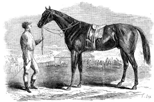 Race Horse Prints: Jonathas, winner of the First Fontainebleau Stakes, 1862. Creator: Unknown