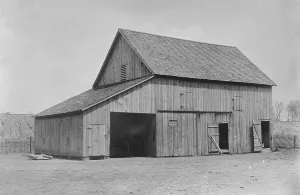 Bombing Prints: Jones Barn where dynamite was found, 1910. Creator: Bain News Service
