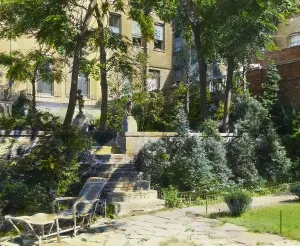 Deck Chair Prints: Jones Wood townhouses, East 65th and East 66th Streets between Lexington