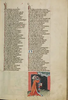 Studying Prints: Jonicus, the First Astronomer; Weltchronik, about 1400-1410. Creator: Unknown