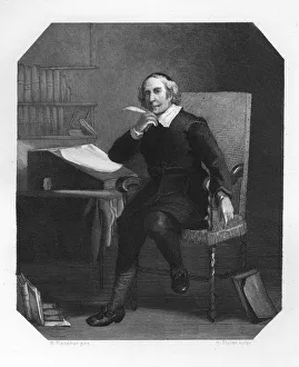 Joost van den Vondel, 17th century Dutch poet and dramatist, c1870. Artist: H Sluyter