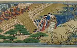 Stairs Gallery: Joruri Monogatari, 17th century. Creator: School of Iwasa Matabei