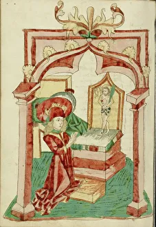 Diebold Lauber Prints: Josaphat Kneels before an Altar with the Man of Sorrows; Barlaam und Josaphat