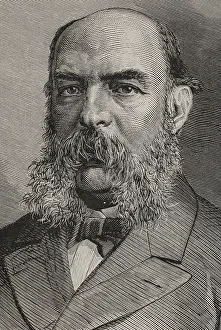 Jose Amador de los Rios y Serrano (Baena, 1818-Seville, 1878), Spanish literary critic... 1878. Creator: Tomas Carlos Capuz