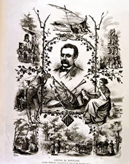 19th 20th Centuries Collection: Jose Anselmo Clave (1831-1906), Spanish music composer. Allegory of the Clave Choirs