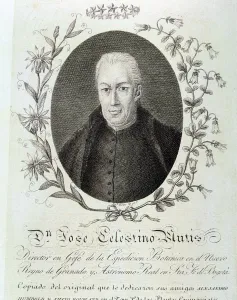 Jose Celestino Mutis (1732-1808), Spanish-Colombian naturalist, engraving Jose Celestino Mutis (1732-1808), Spanish-Colombian naturalist, engraving