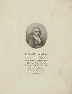 1810 Prints: Jose de Mendoza y Rios (1761-1816), c. 1810. Creator: Westermayr, Conrad (1765-1834)