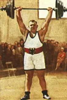 Josef StraBberger, German weightlifting champion, 1928. Creator: Unknown