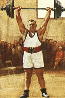 Josef StraBberger, German weightlifting champion, 1928. Creator: Unknown Josef StraBberger, German weightlifting champion, 1928. Creator: Unknown