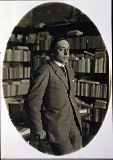 Images Dated 21st March 2007: Josep M ªLopez i Pico (1866-1959), poet and editor Catalan, in his library, 1910