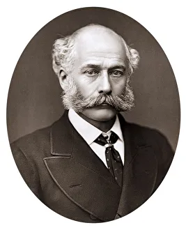 Woodburytype Prints: Joseph Bazalgette (1819-1891), English civil engineer, 1887