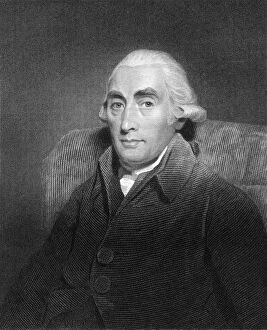 Posselwhite Collection: Joseph Black, 18th century Scottish physicist and chemist, (1836).Artist: James Posselwhite