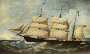 Marjorie Courtney Prints: The Joseph Cunard, 1839, (1938). Artist: Samuel Walters