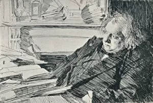 Untidy Gallery: Joseph Ernest Renan (1823-1892), 1892, (1898). Artist: Anders Leonard Zorn