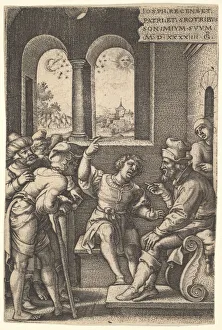 Arm Movement Gallery: Joseph explains his dream to his brothers and father in an interior setting; the sun