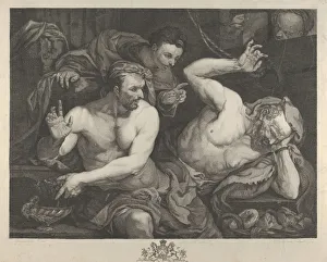 Boydell Gallery: Joseph interpreting the dreams of Pharoahs chief butler and baker, 1766