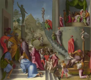 Pontormo 1494 1557 Prints: Joseph with Jacob in Egypt (from Scenes from the Story of Joseph)