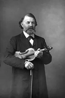 Violinist Gallery: Joseph Joachim (1831-1907), Hungarian violinist, conductor and composer, 1890.Artist: W&D Downey