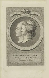 Lange Prints: Joseph Lange (1751-1831) and Aloisia Lange, nee Weber (1760-1839), 1785. Creator: Berger