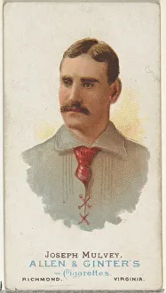 Lindner Eddy Claus Prints: Joseph Mulvey, Baseball Player, from Worlds Champions, Series 1 (N28) for Allen &amp