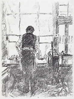 Frederick Childs Hassam Prints: Joseph Pannell, 1917. Creator: Frederick Childe Hassam