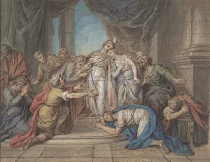 Joseph Recognized by his Brothers, 18th century. Creator: Charles-Antoine Coypel