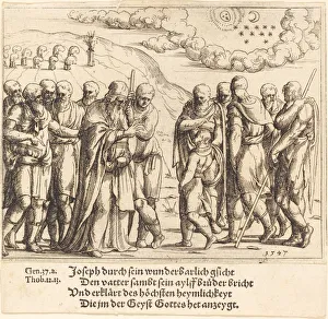 Hirschvogel Augustin Prints: Joseph Recounts His Dreams, 1547. Creator: Augustin Hirschvogel