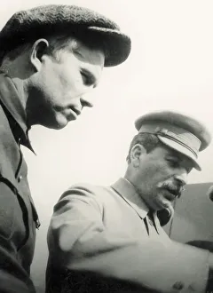 Stalin Prints: Joseph Stalin and Nikita Khrushchev, May 1, 1932, 1932