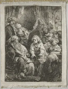 Joseph Telling his Dreams, 1638. Creator: Rembrandt van Rijn (Dutch, 1606-1669)