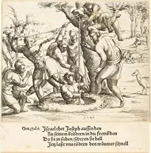 Joseph Thrown into the Well, 1549. Creator: Augustin Hirschvogel