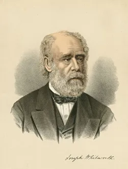 Machine Tool Prints: Joseph Whitworth, British engineer and inventor, c1880