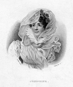 Josephine de Beauharnais, first wife of Napoleon Bonaparte, and Empress of France, 19th century. Artist: Couche