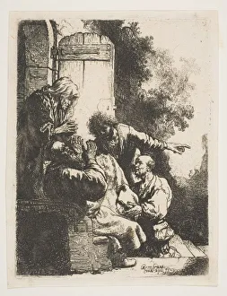 Josephs Coat Brought to Jacob, ca. 1633. Creator: Rembrandt Harmensz van Rijn
