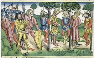 Hanged Prints: Joshua 10: 16-27: the execution of the five kings